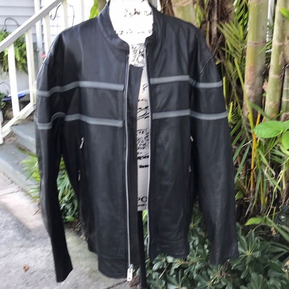 SALE Unik leather motorcycle jacket size 2XL - Picture 6 of 8